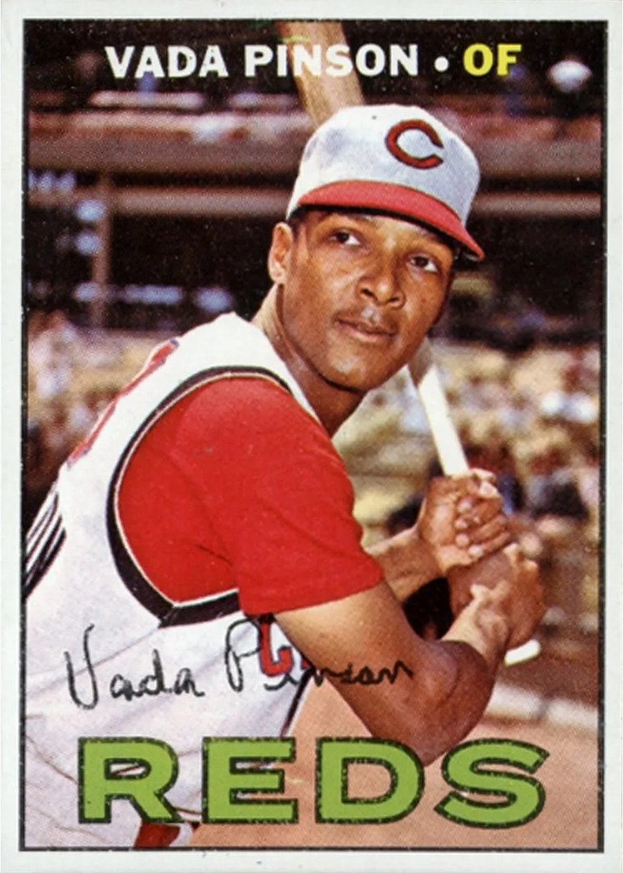1967 Topps #550 Vada Pinson, Cincinnati Reds