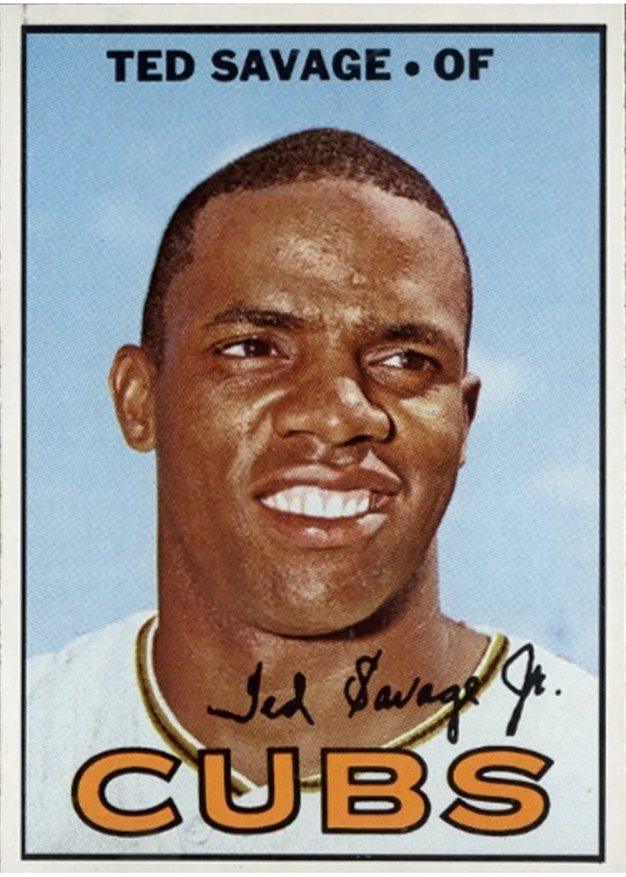 1967 Topps #552 Ted Savage, Chicago Cubs