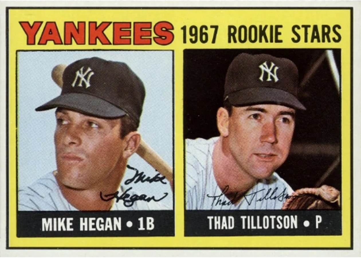 1967 Topps #553 Yankees 1967 Rookie Stars, New York Yankees