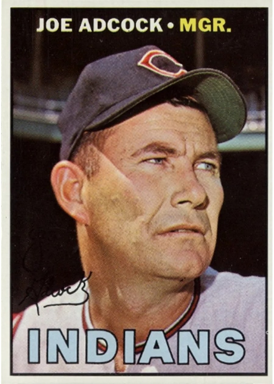1967 Topps #563 Joe Adcock, Cleveland Indians