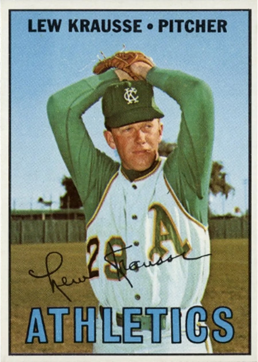 1967 Topps #565 Lew Krausse, Kansas City Athletics