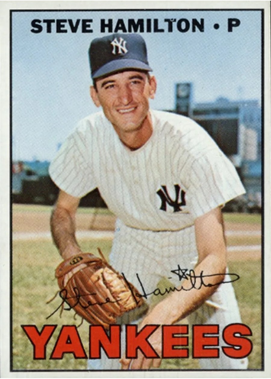 1967 Topps #567 Steve Hamilton, New York Yankees