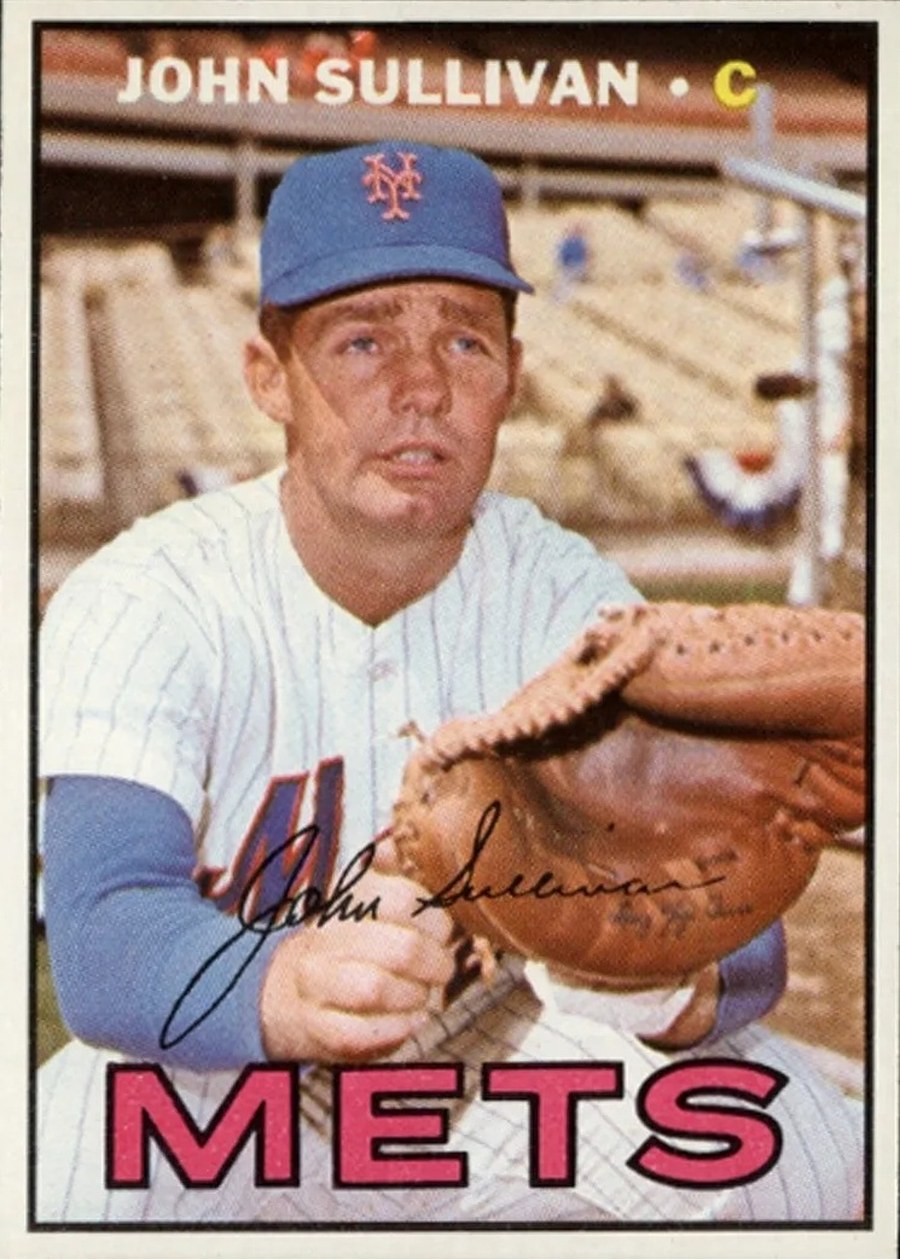 1967 Topps #568 John Sullivan, New York Mets