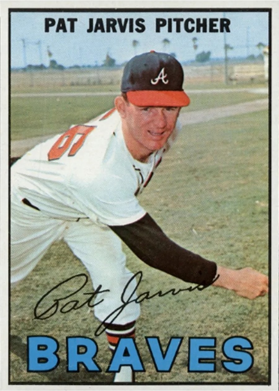 1967 Topps #57 Pat Jarvis, Atlanta Braves
