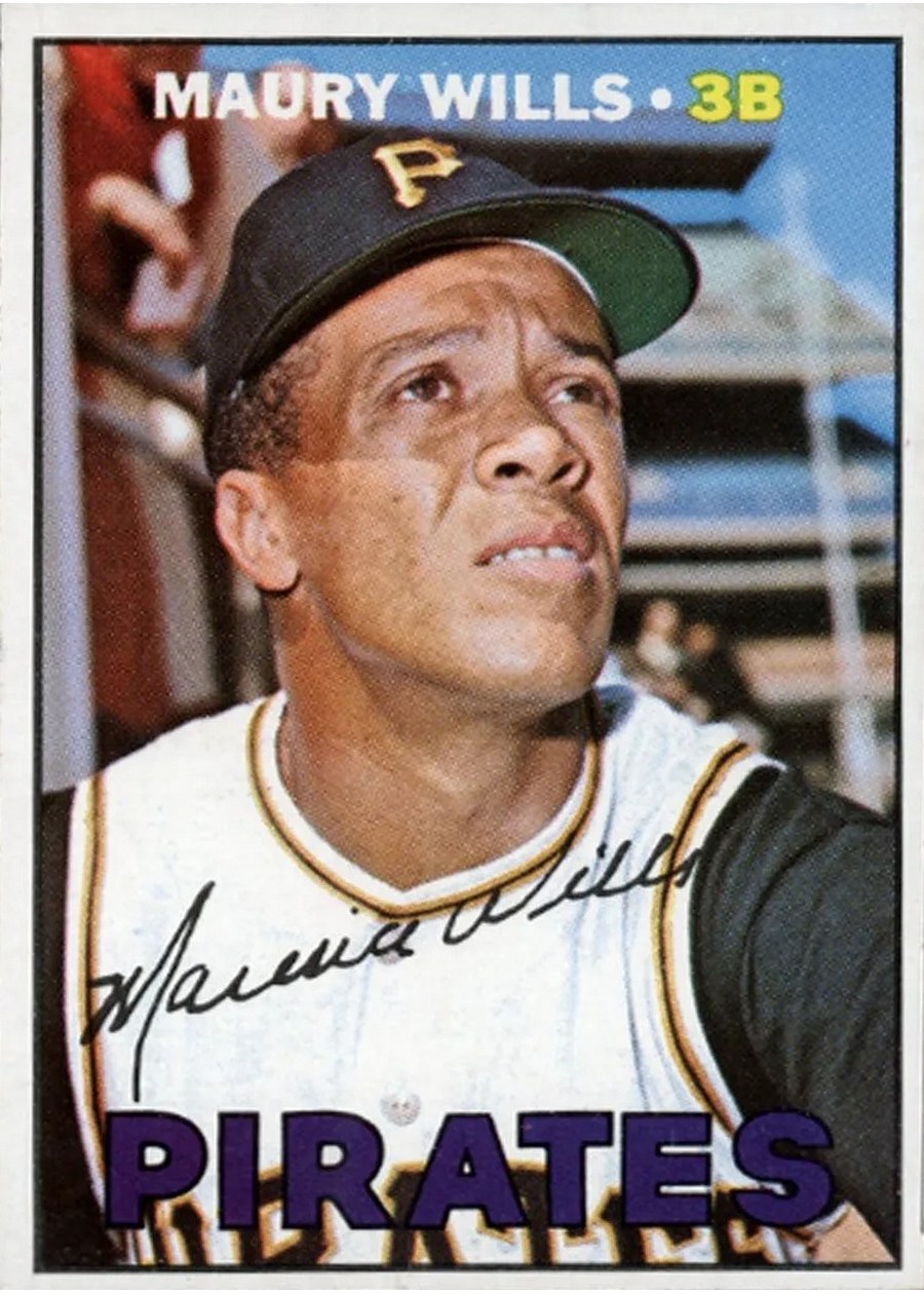 1967 Topps #570 Maury Wills, Pittsburgh Pirates