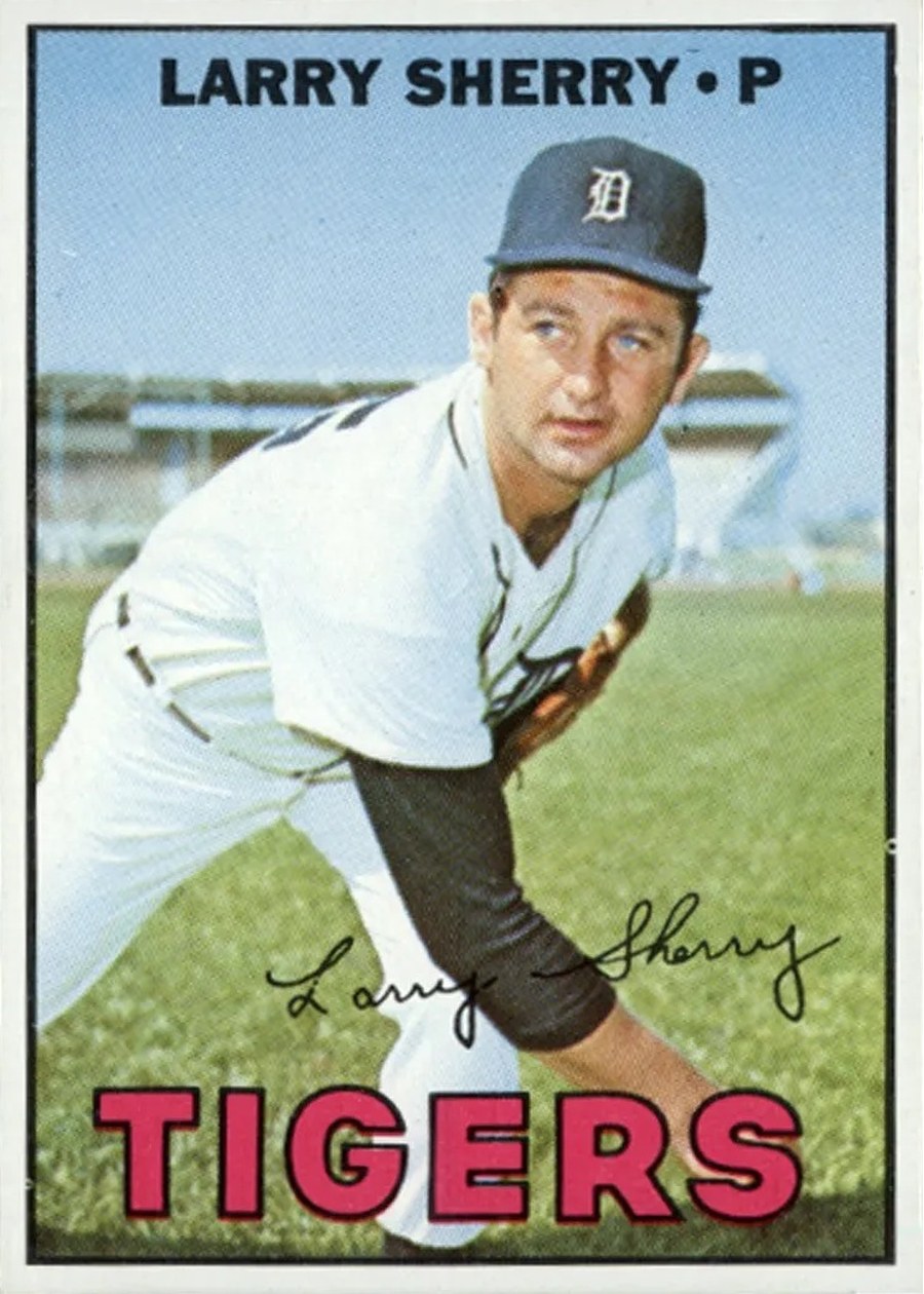 1967 Topps #571 Larry Sherry, Detroit Tigers