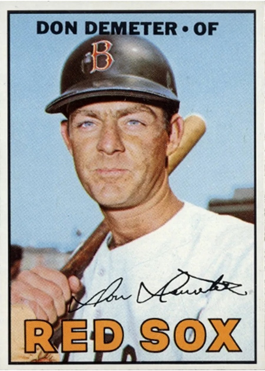 1967 Topps #572 Don Demeter, Boston Red Sox