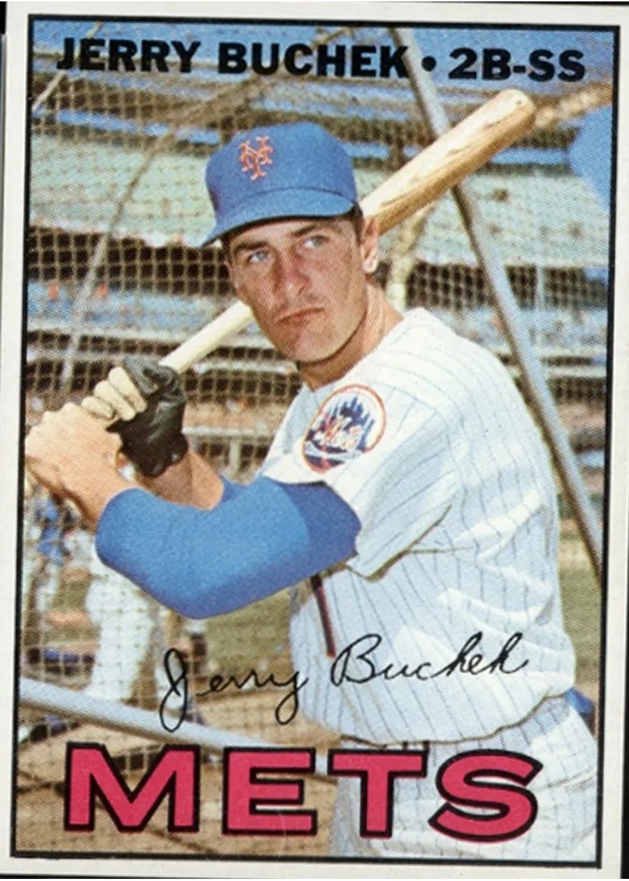 1967 Topps #574 Jerry Buchek, New York Mets