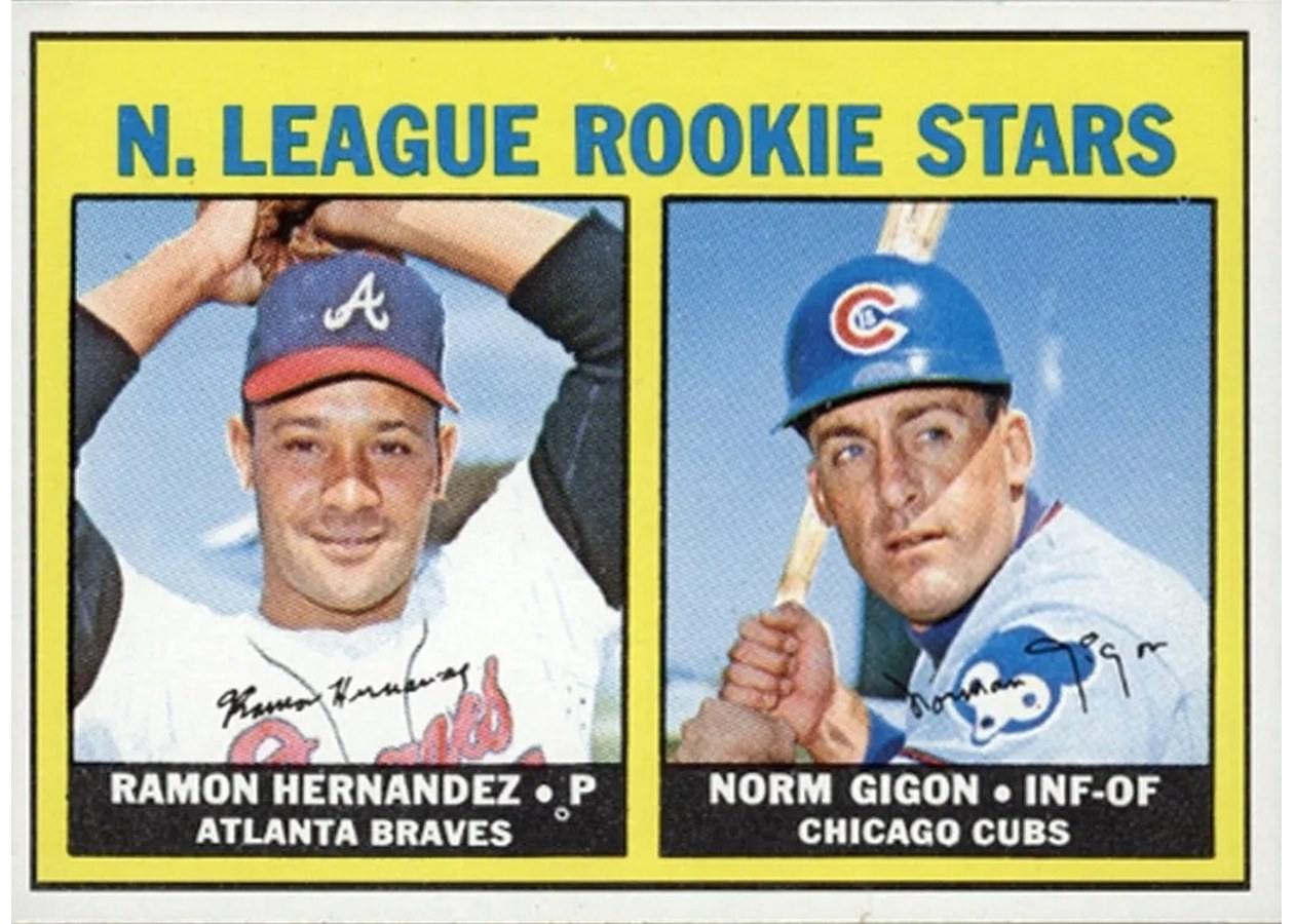 1967 Topps #576 N. League Rookie Stars, Atlanta Braves / Chicago Cubs