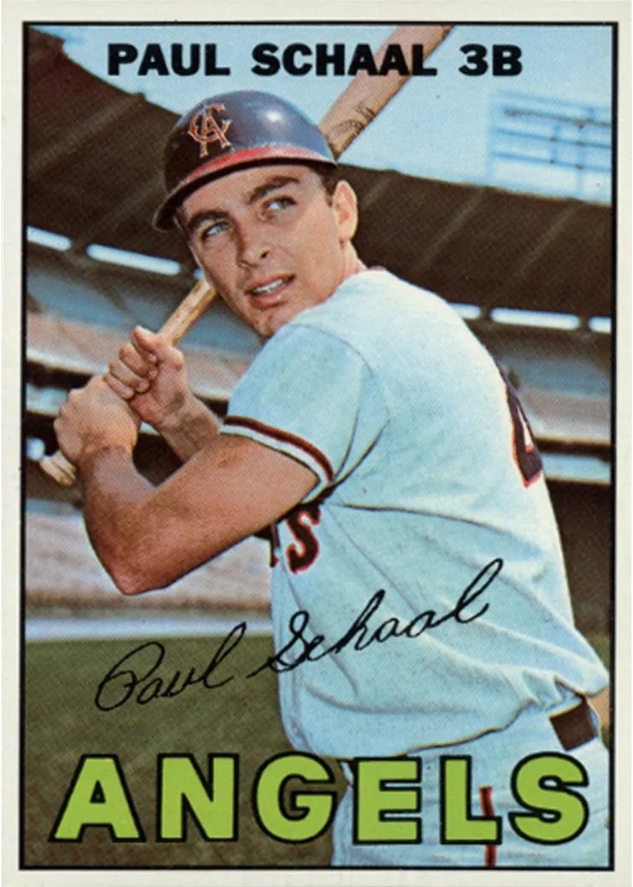 1967 Topps #58 Paul Schaal, California Angels