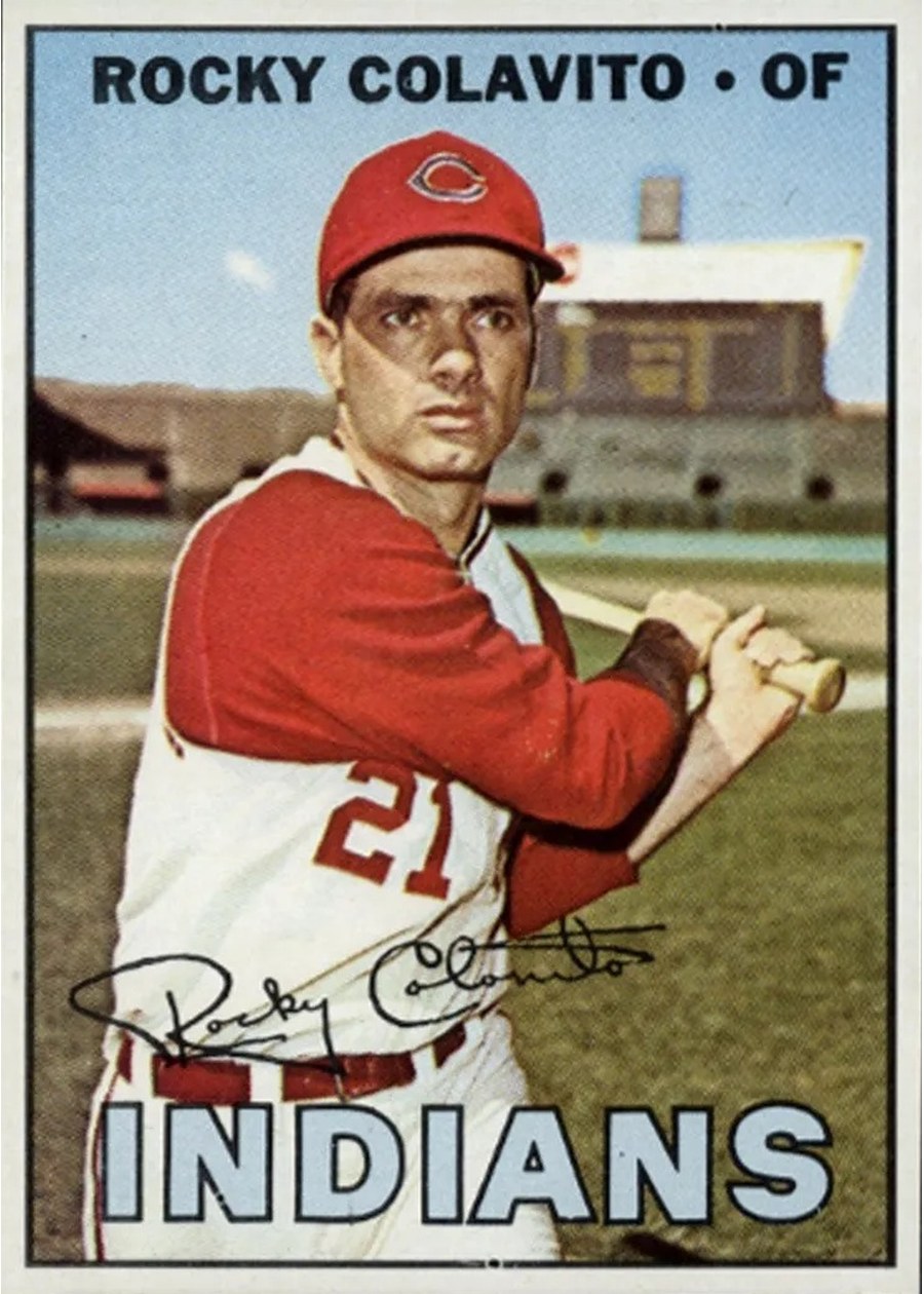 1967 Topps #580 Rocky Colavito, Cleveland Indians
