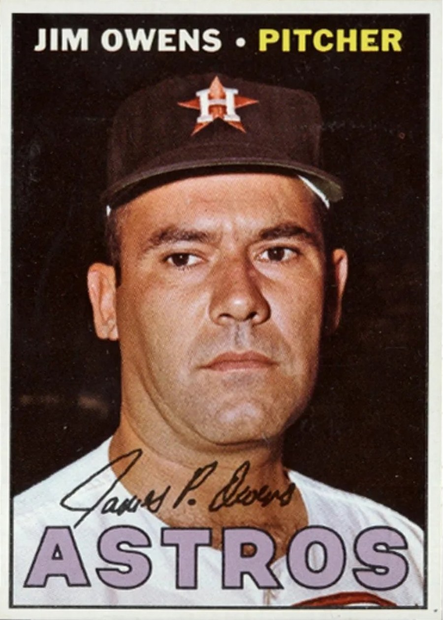 1967 Topps #582 Jim Owens, Houston Astros
