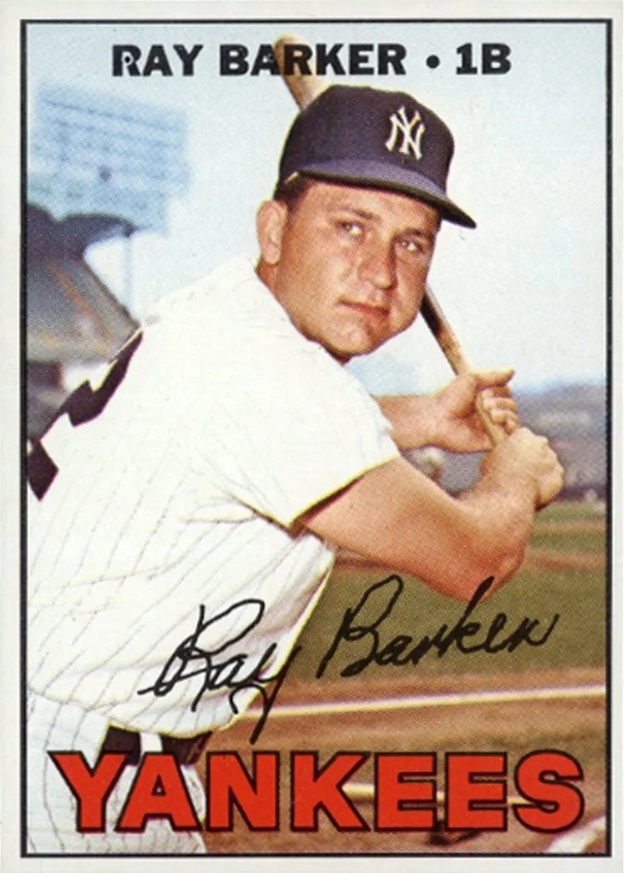 1967 Topps #583 Ray Barker, New York Yankees