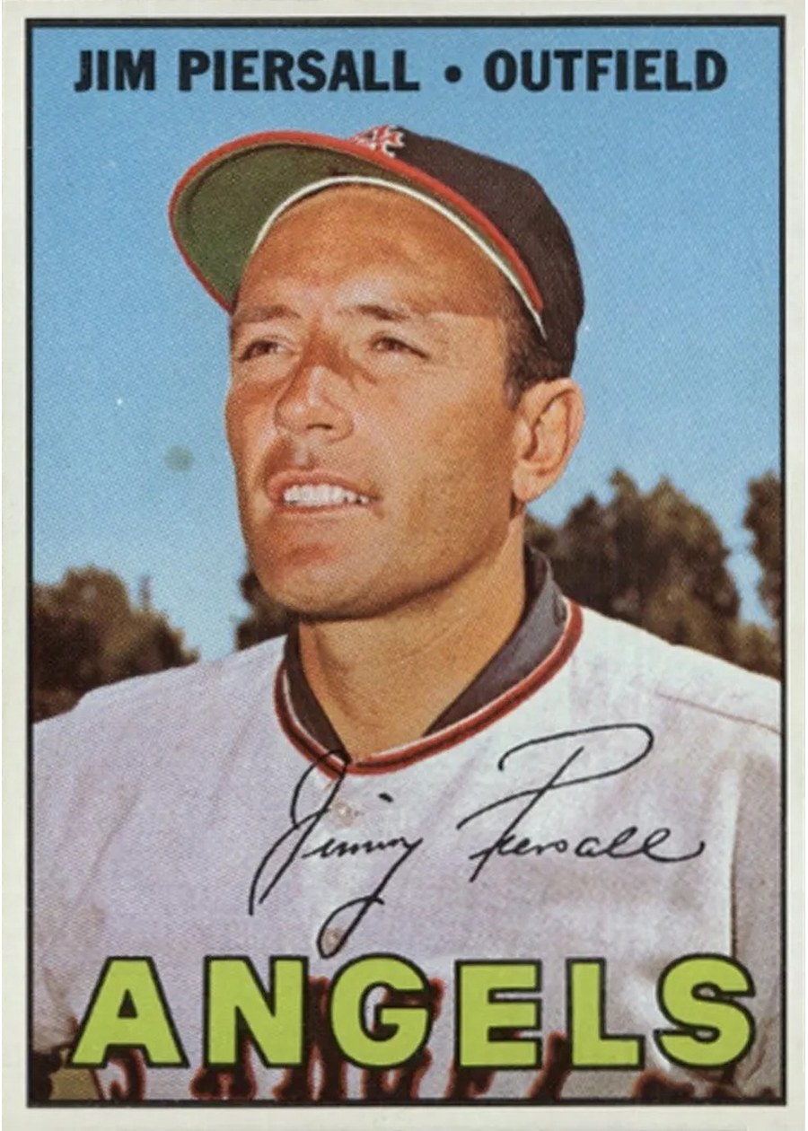 1967 Topps #584 Jim Piersall, California Angels