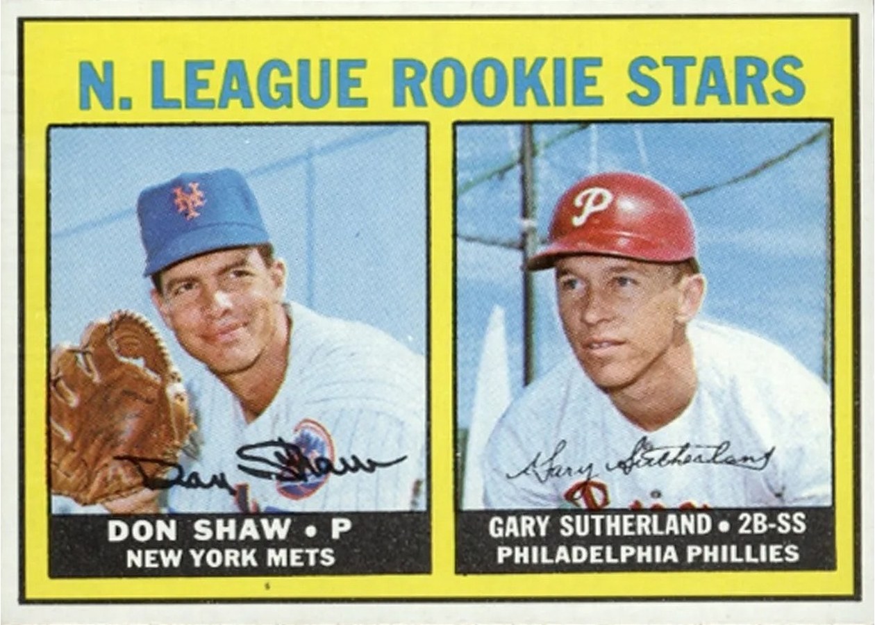 1967 Topps #587 N. League Rookie Stars, New York Mets / Philadelphia Phillies