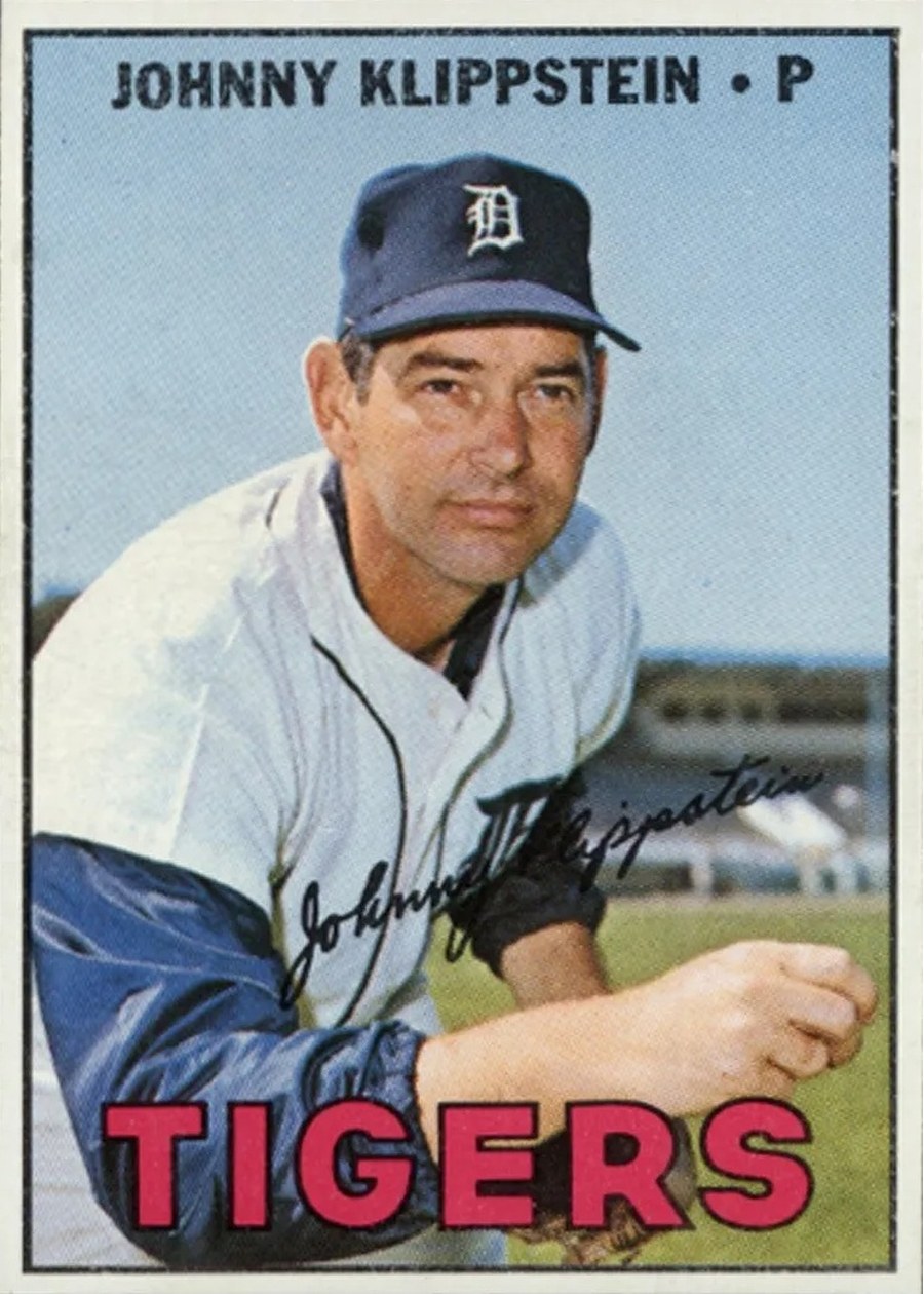 1967 Topps #588 Johnny Klippstein, Detroit Tigers