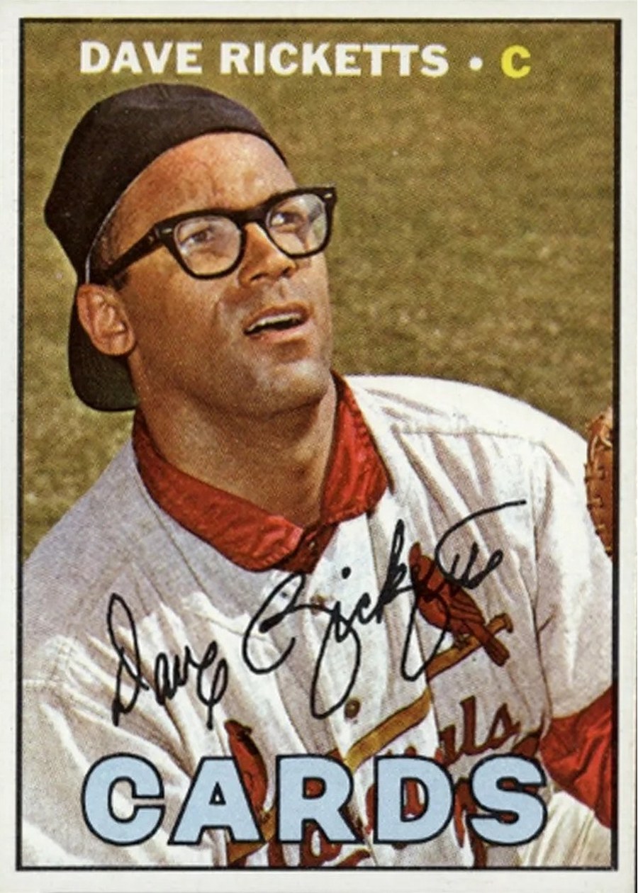 1967 Topps #589 Dave Ricketts, St. Louis Cardinals