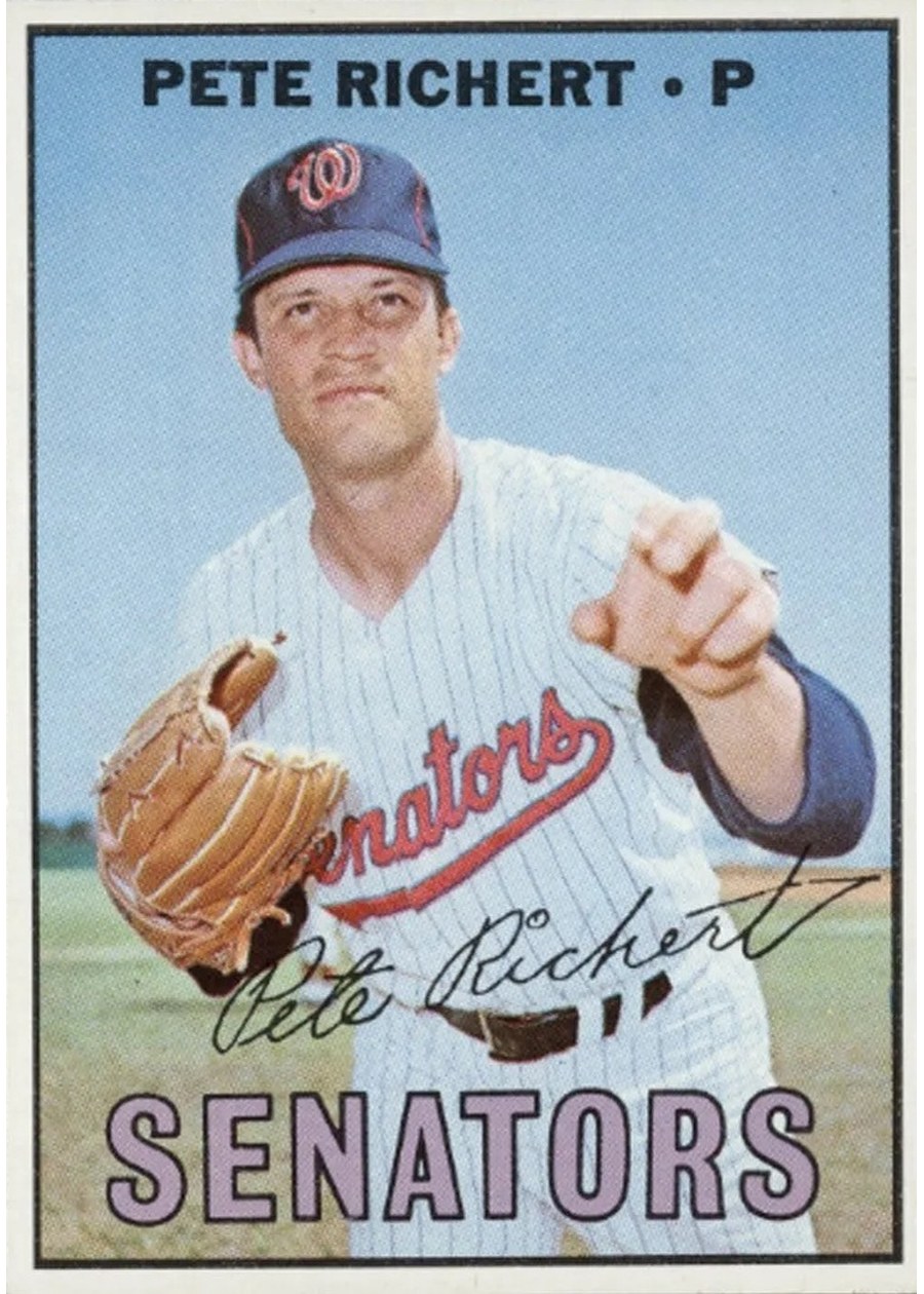 1967 Topps #590 Pete Richert, Washington Senators