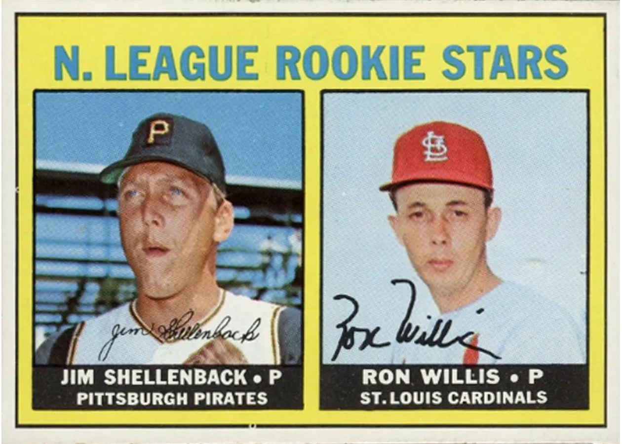 1967 Topps #592 N. League Rookie Stars, Pittsburgh Pirates / St. Louis Cardinals