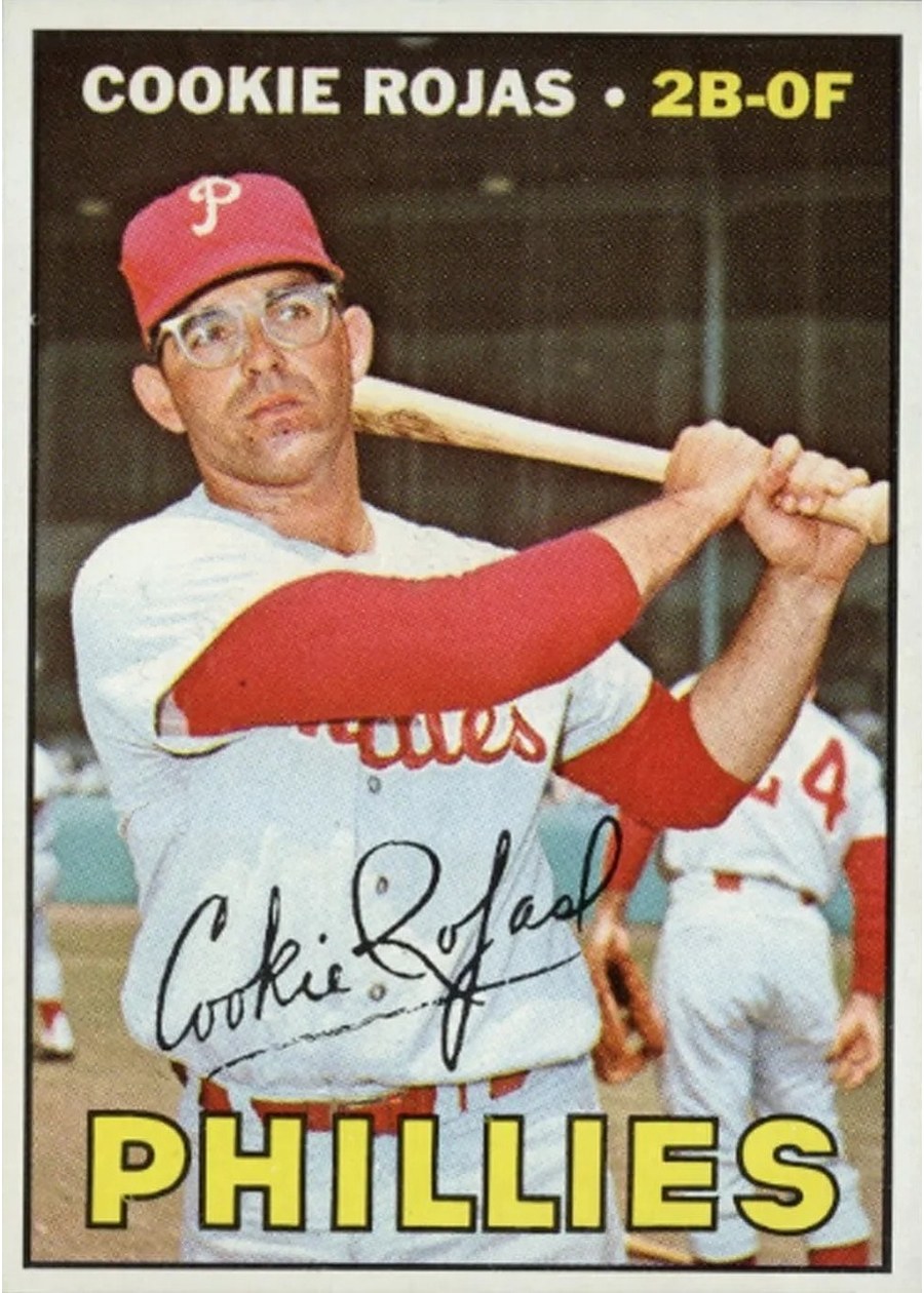 1967 Topps #595 Cookie Rojas, Philadelphia Phillies