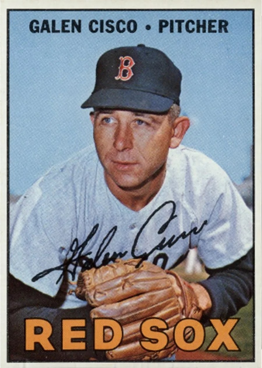 1967 Topps #596 Galen Cisco, Boston Red Sox