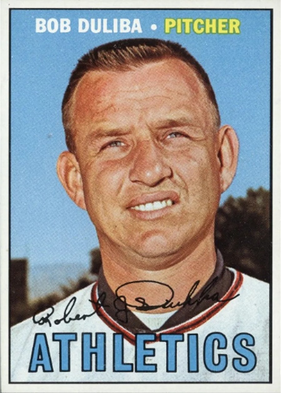 1967 Topps #599 Bob Duliba, Kansas City Athletics