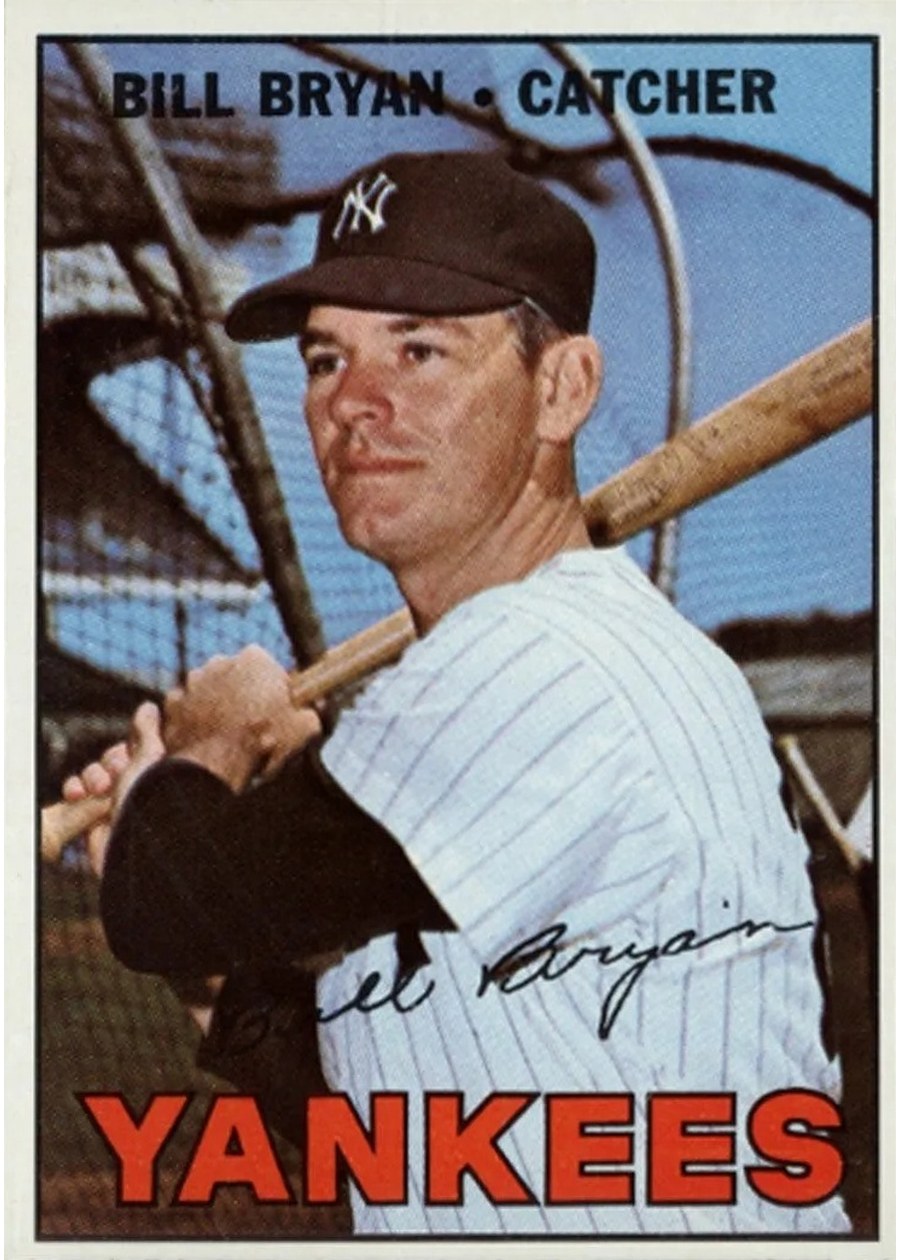1967 Topps #601 Bill Bryan, New York Yankees