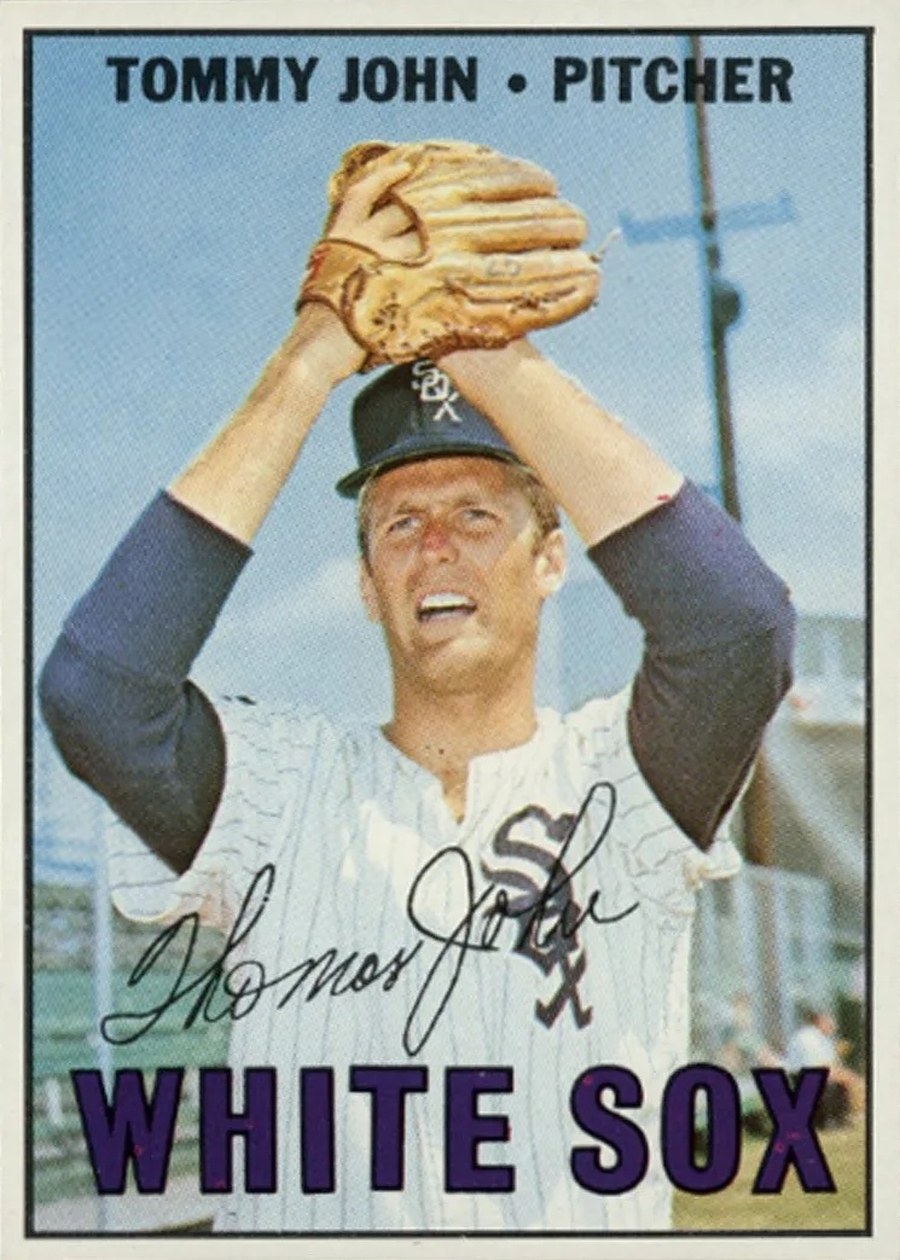 1967 Topps #609 Tommy John, Chicago White Sox