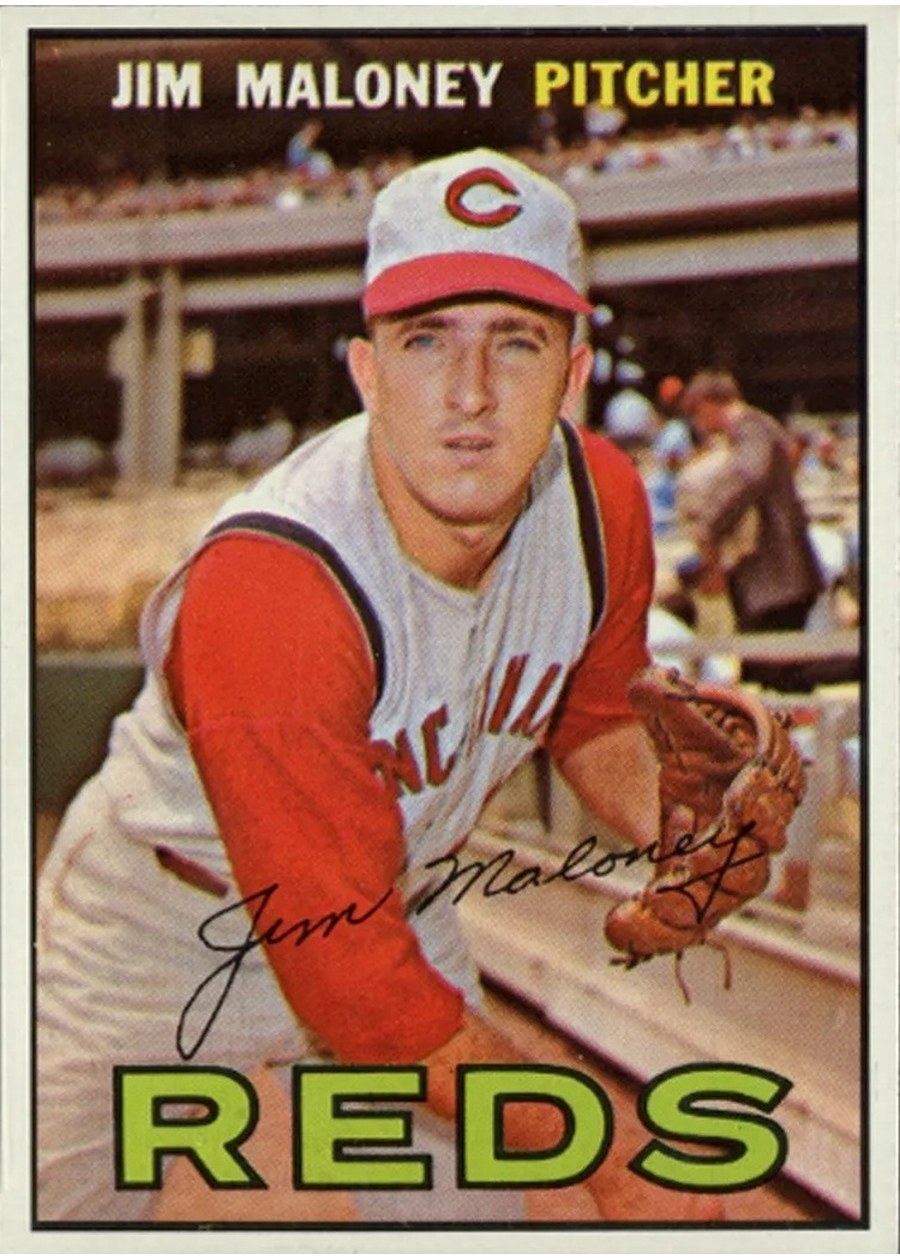 1967 Topps #80 Jim Maloney, Cincinnati Reds