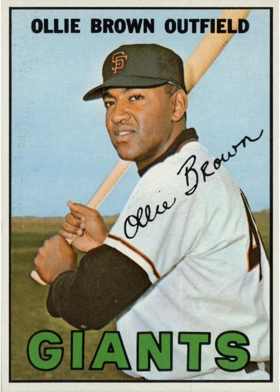 1967 Topps #83 Ollie Brown, San Francisco Giants