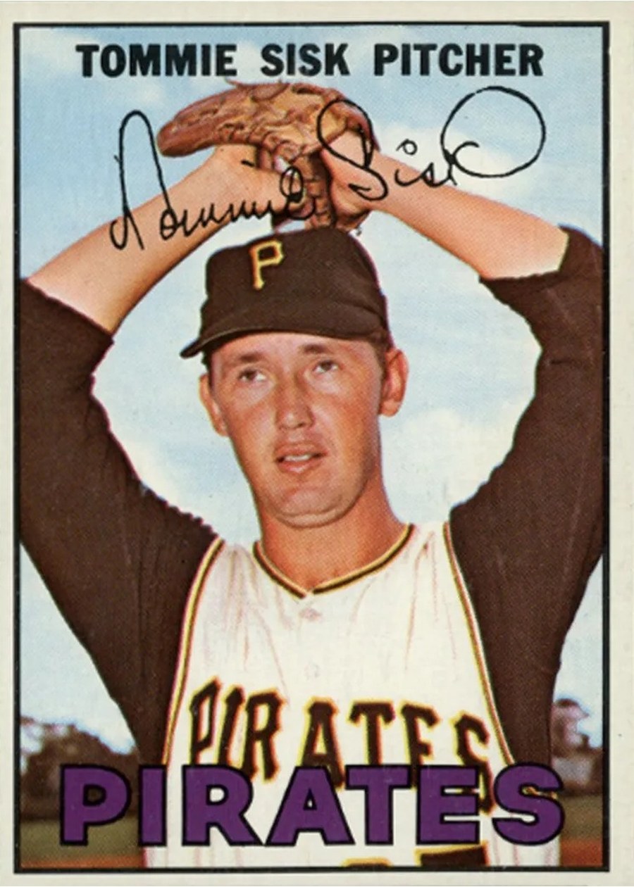 1967 Topps #84 Tommie Sisk, Pittsburgh Pirates