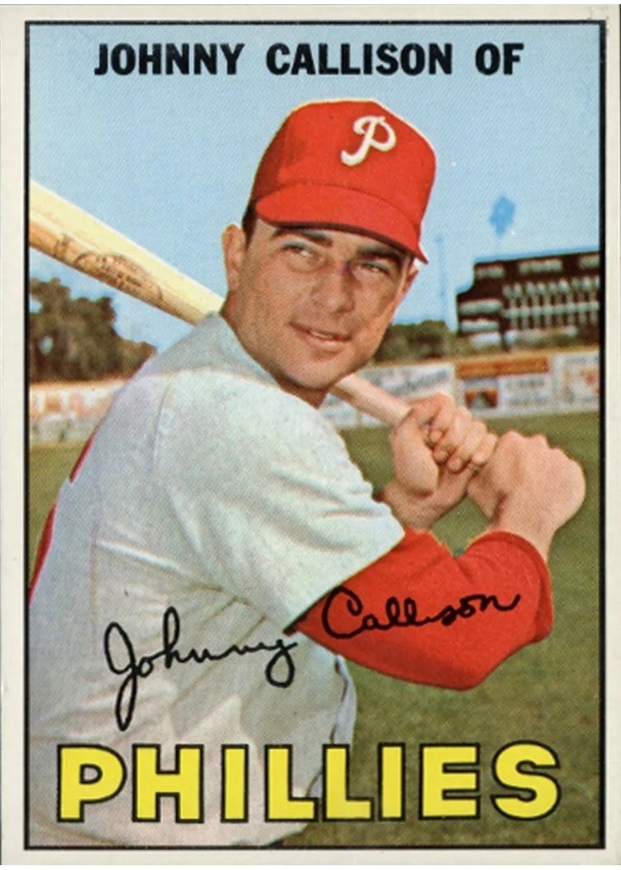 1967 Topps #85 Johnny Callison, Philadelphia Phillies