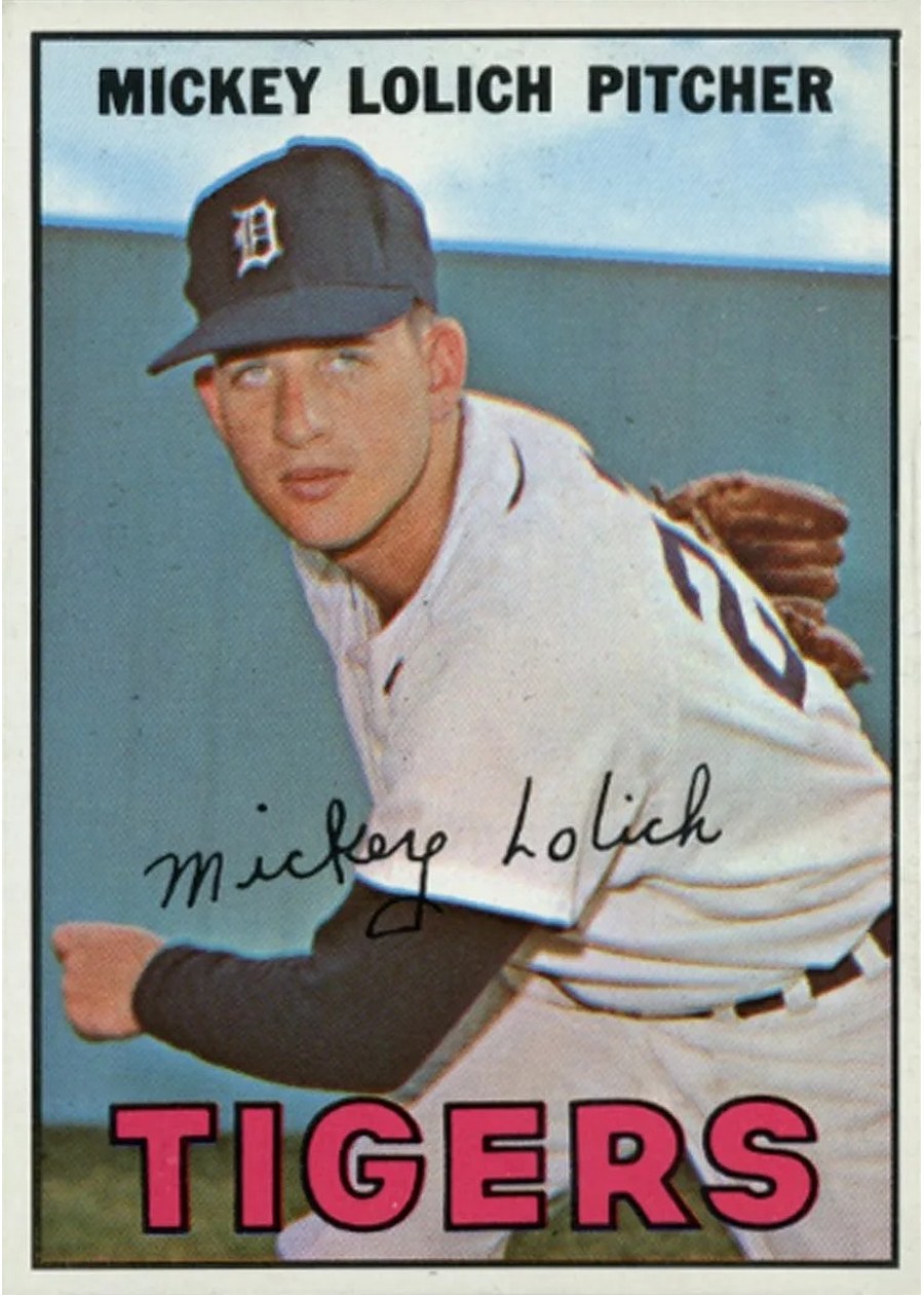 1967 Topps #88 Mickey Lolich, Detroit Tigers