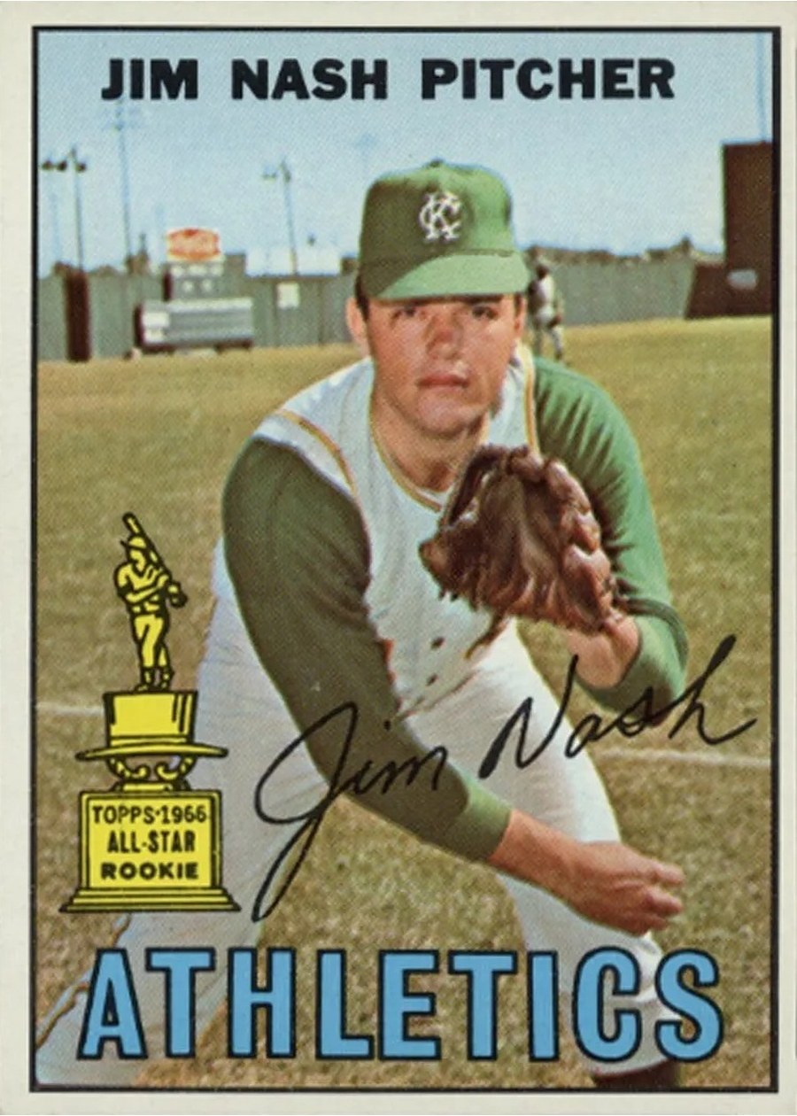 1967 Topps #90 Jim Nash, Kansas City Athletics