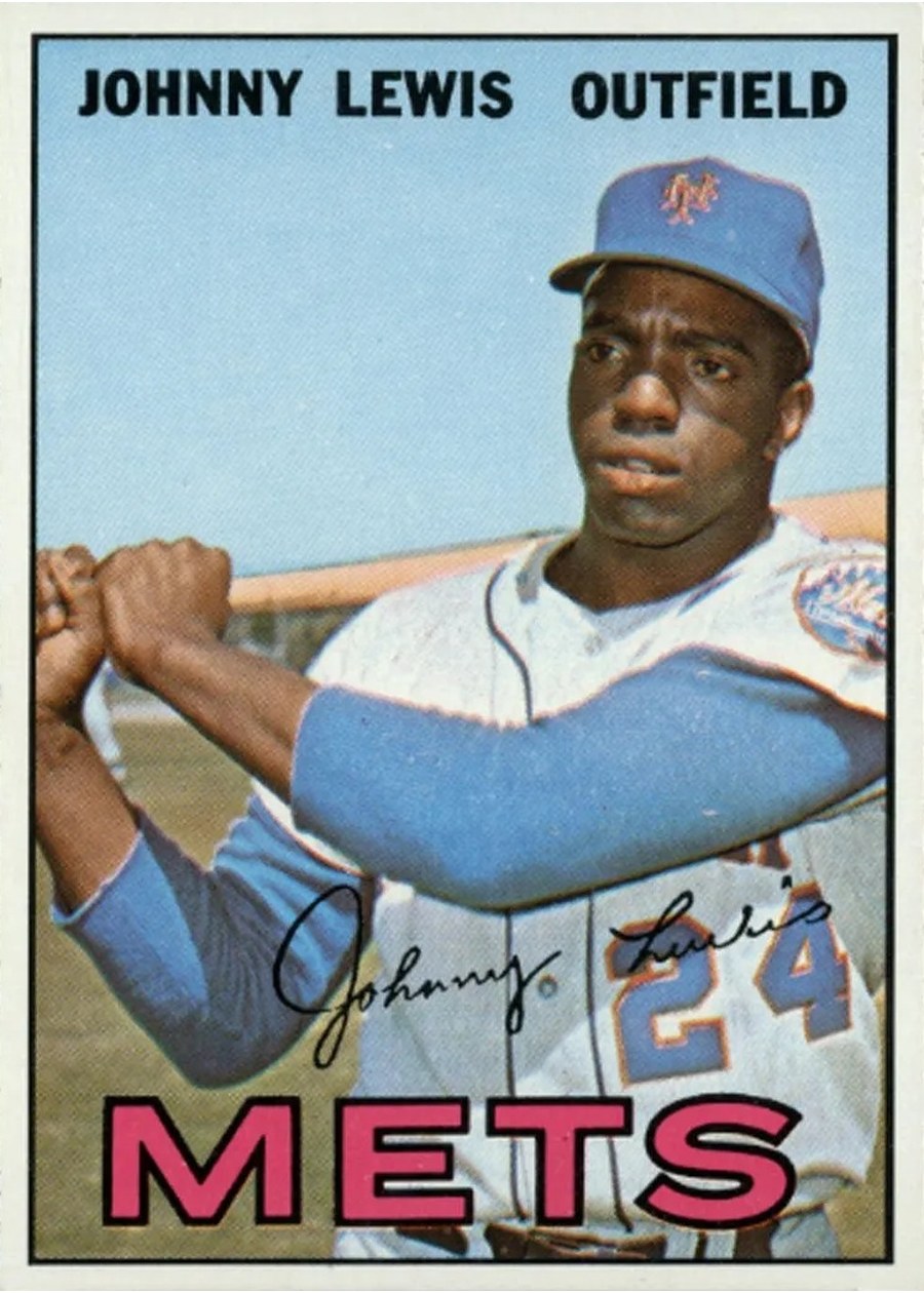 1967 Topps #91 Johnny Lewis, New York Mets