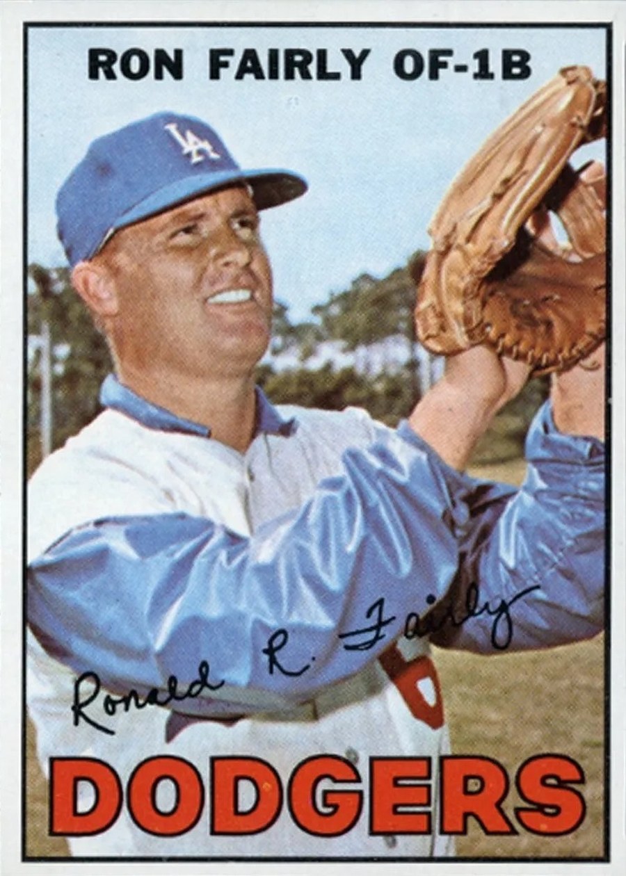 1967 Topps #94 Ron Fairly, Los Angeles Dodgers