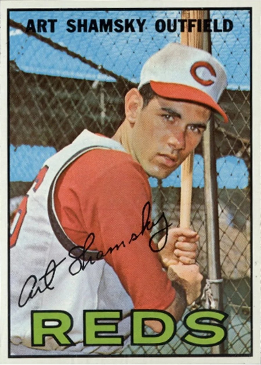 1967 Topps #96 Art Shamsky, Cincinnati Reds