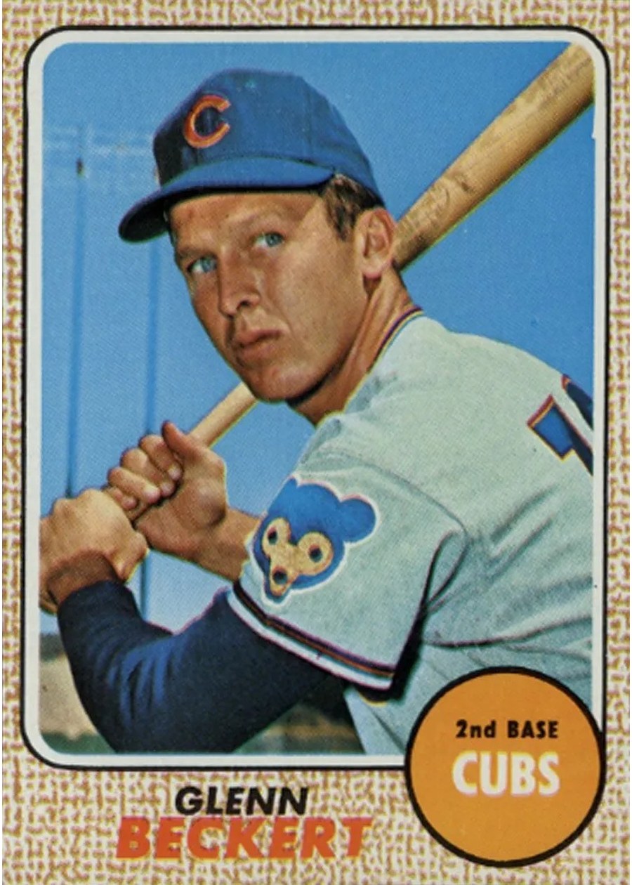 1968 Topps #101 Glenn Beckert, Chicago Cubs