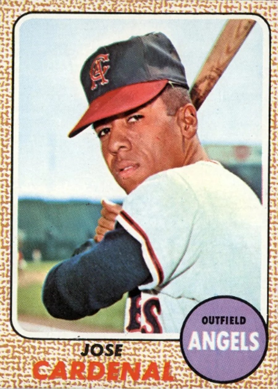 1968 Topps #102 Jose Cardenal, California Angels