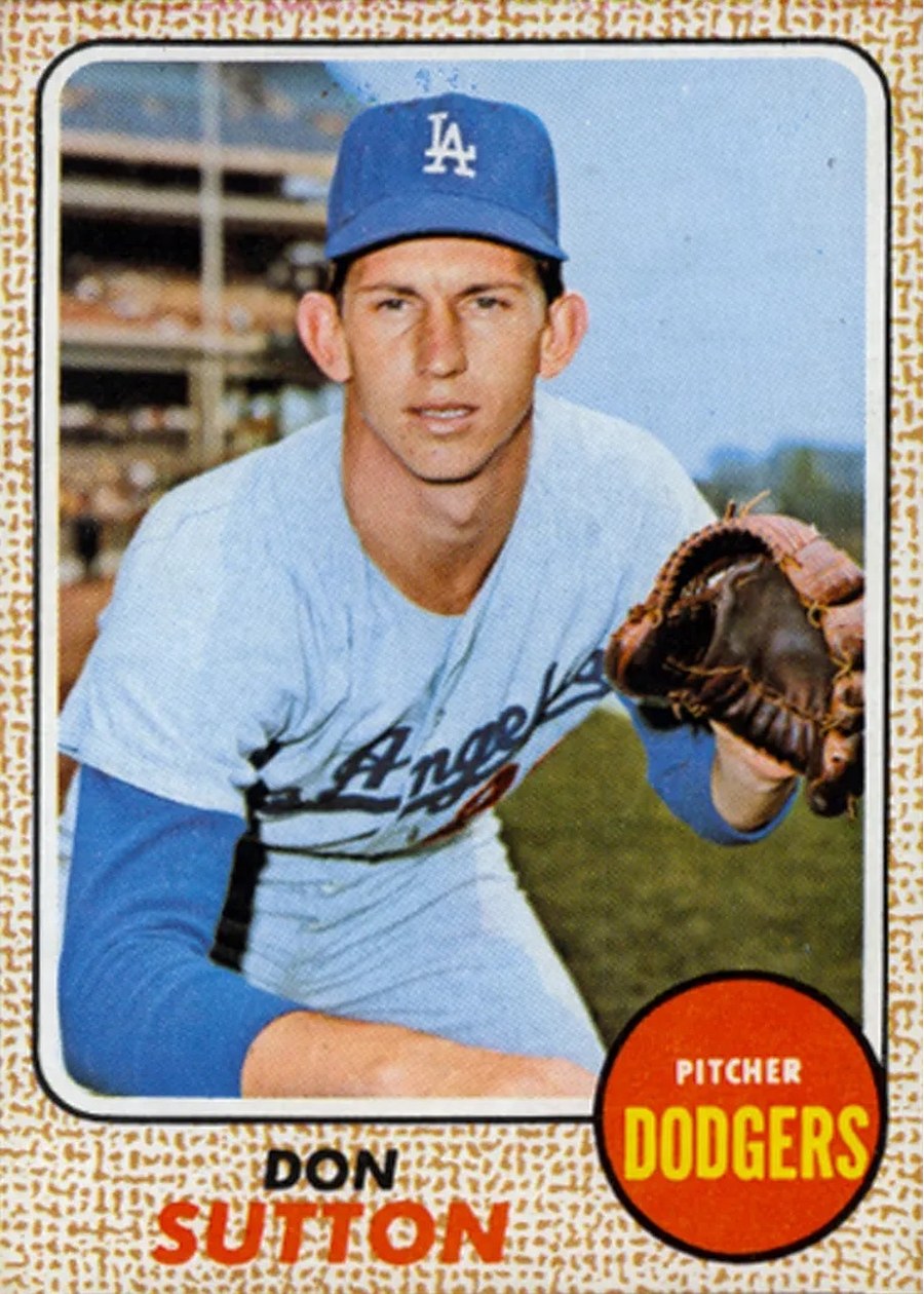 1968 Topps #103 Don Sutton, Los Angeles Dodgers
