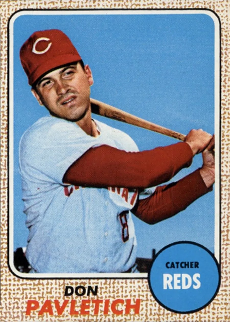 1968 Topps #108 Don Pavletich, Cincinnati Reds