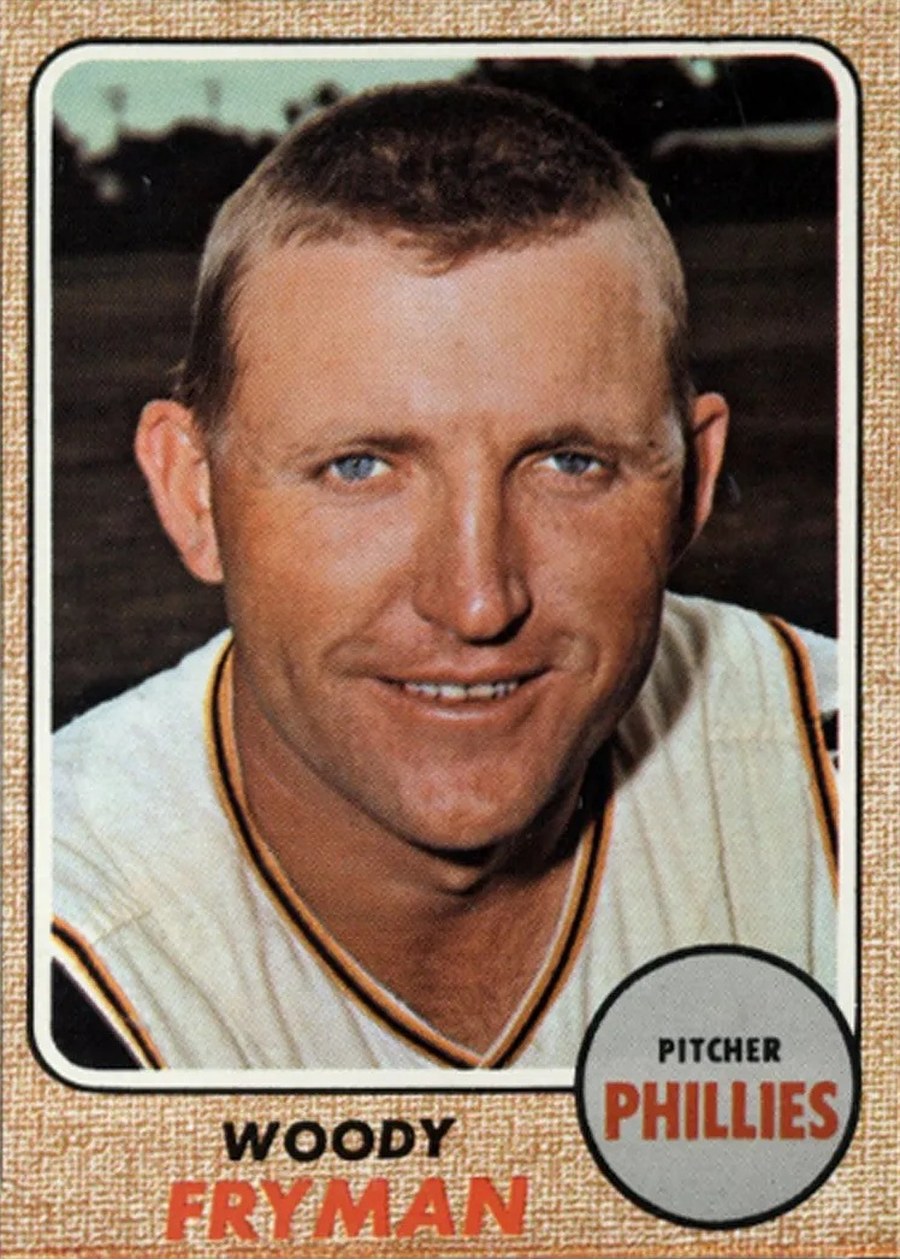 1968 Topps #112 Woody Fryman, Philadelphia Phillies