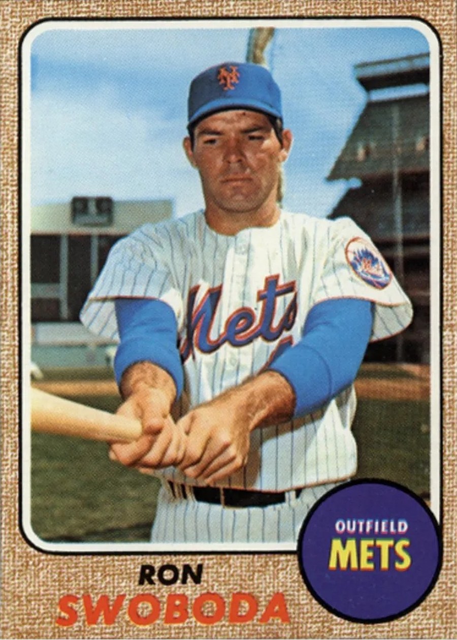 1968 Topps #114 Ron Swoboda, New York Mets