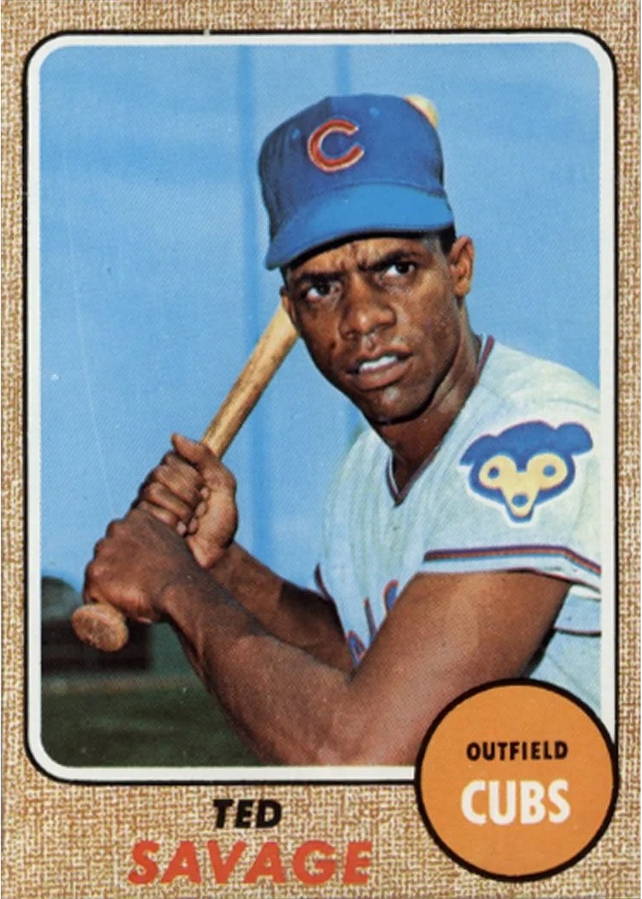1968 Topps #119 Ted Savage, Chicago Cubs