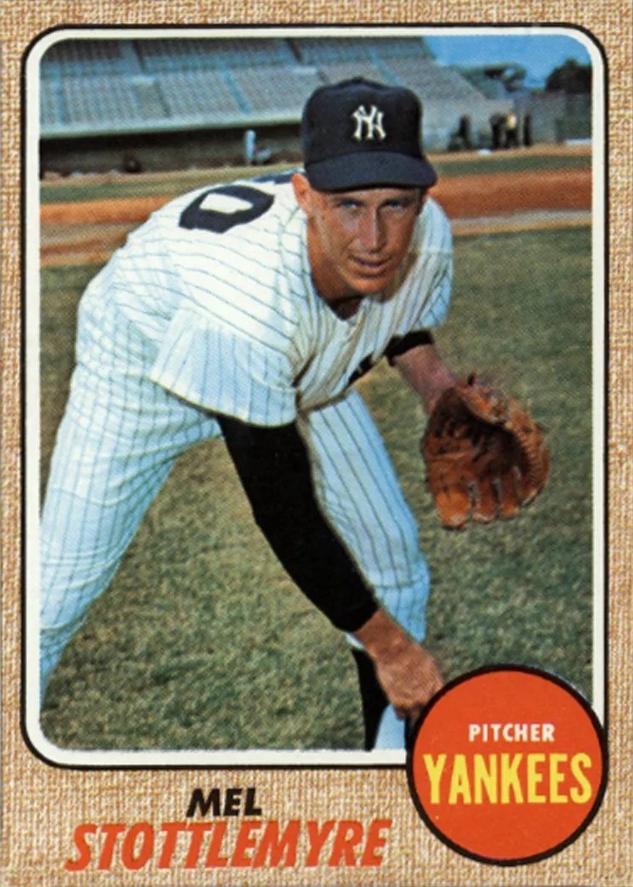 1968 Topps #120 Mel Stottlemyre, New York Yankees
