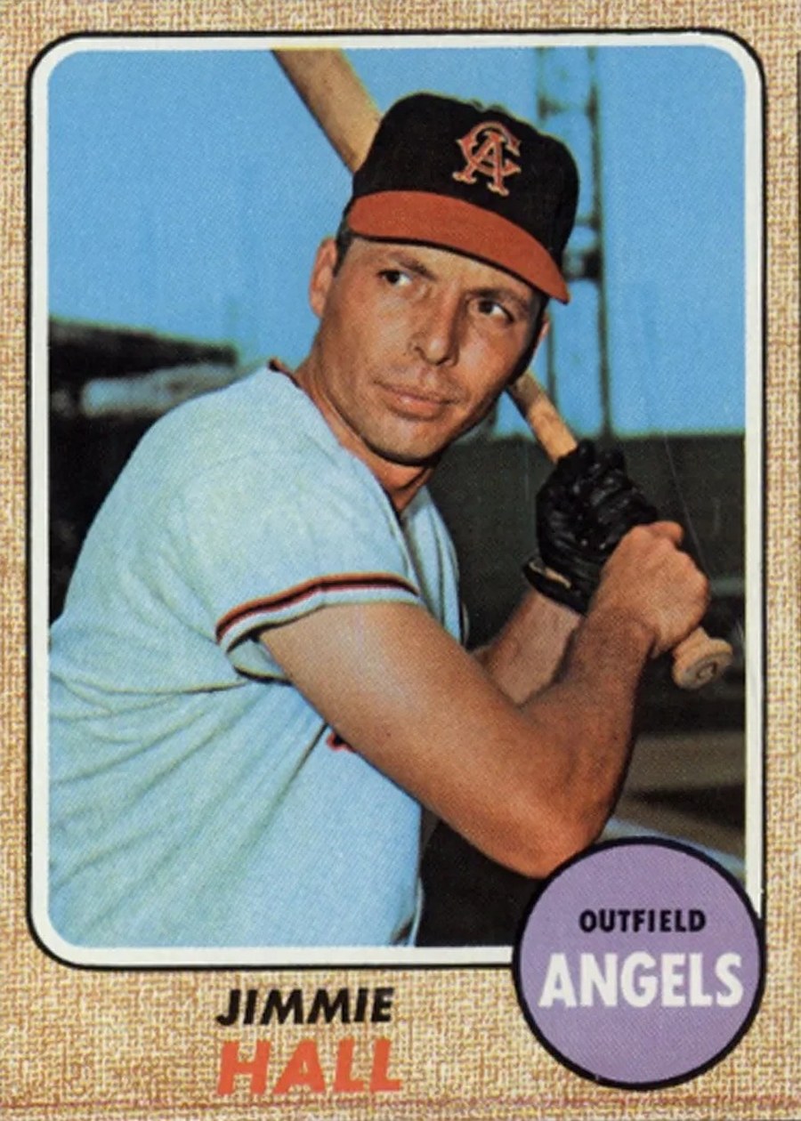 1968 Topps #121 Jimmie Hall, California Angels
