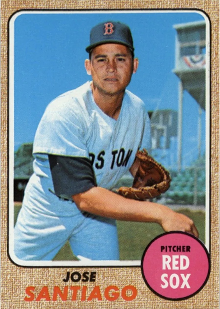 1968 Topps #123 Jose Santiago, Boston Red Sox
