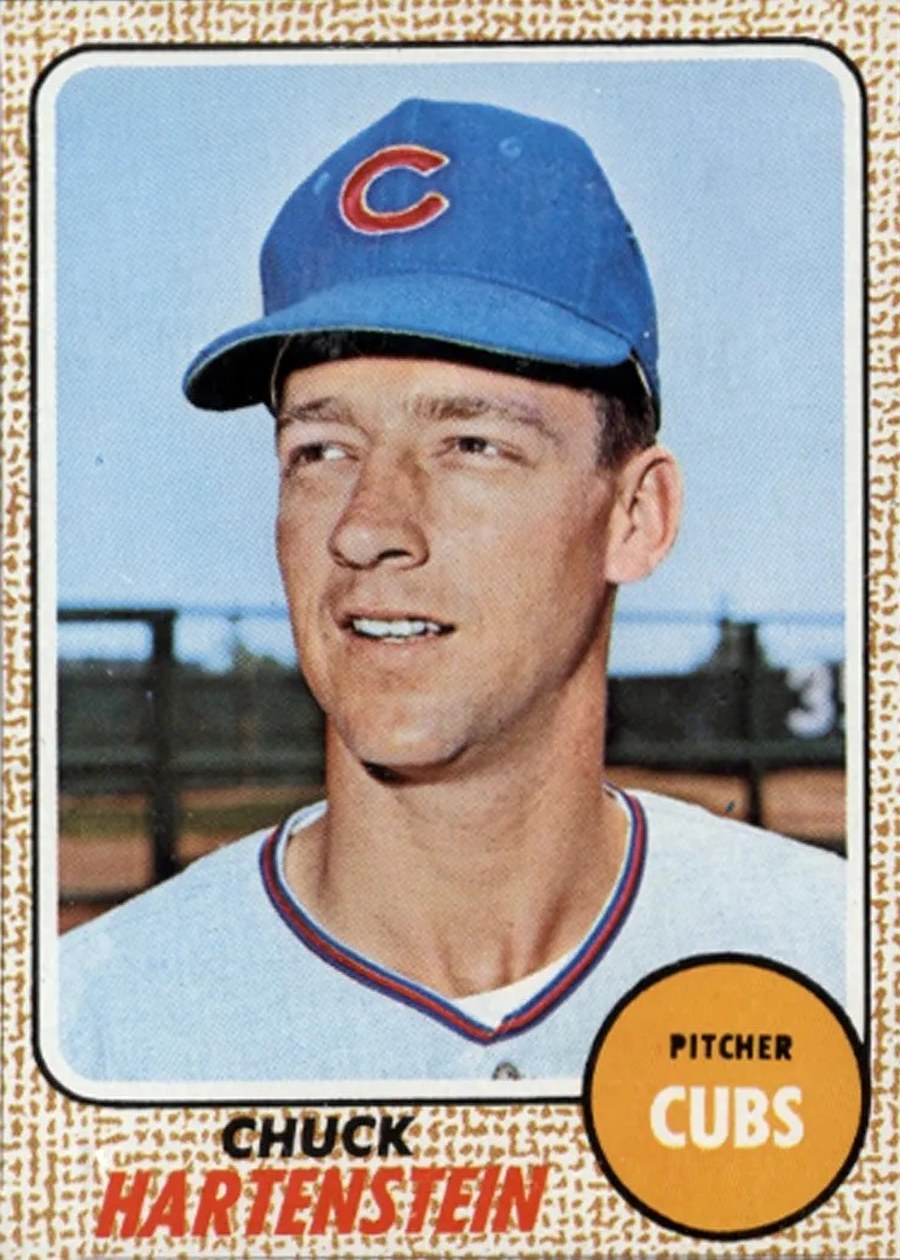 1968 Topps #13 Chuck Hartenstein, Chicago Cubs