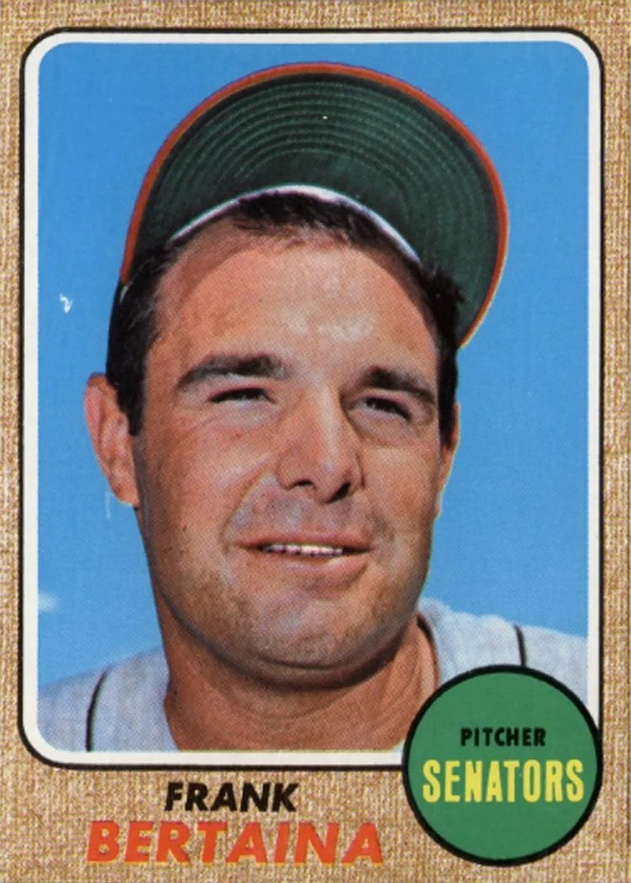 1968 Topps #131 Frank Bertaina, Washington Senators