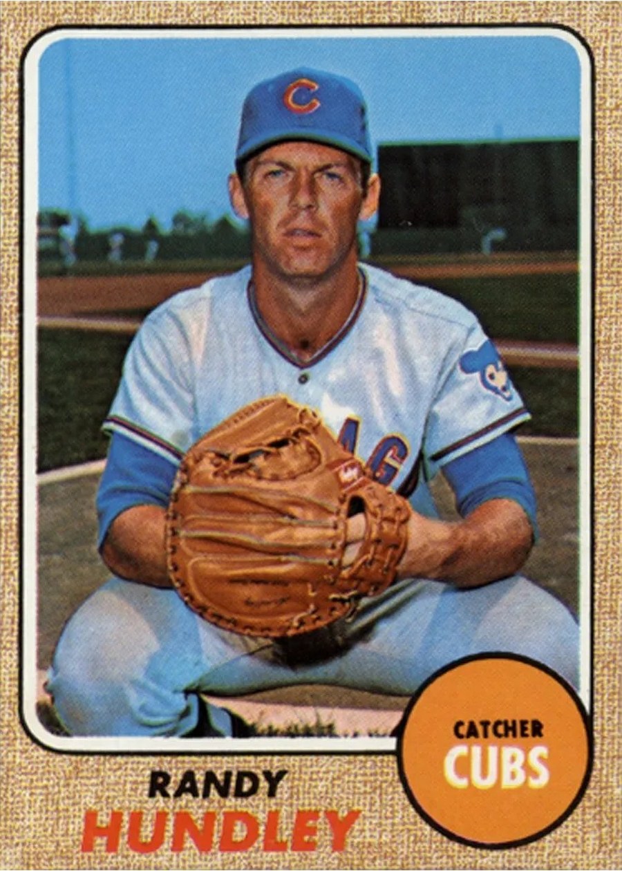 1968 Topps #136 Randy Hundley, Chicago Cubs